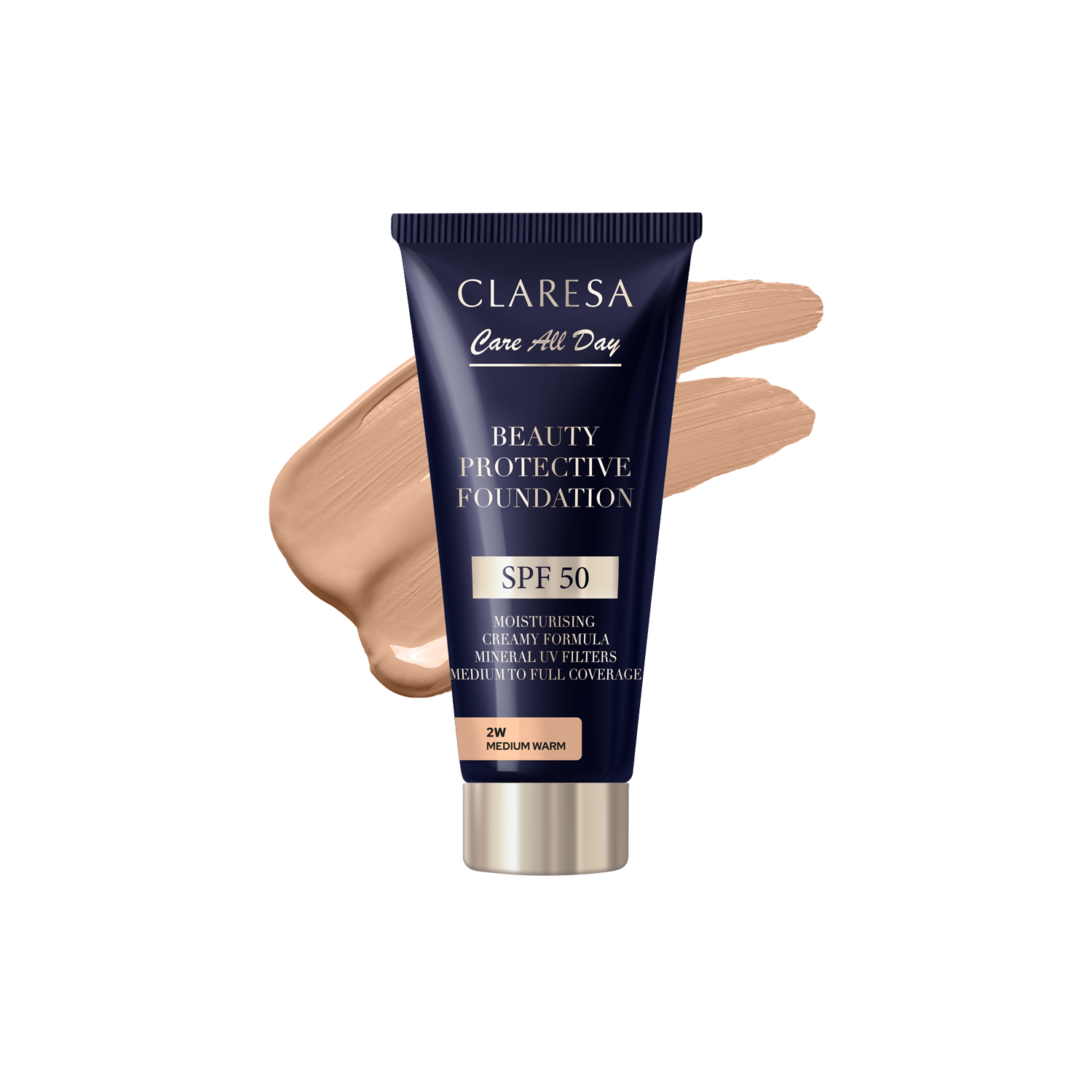 Claresa Care Primer hidratant pentru toată ziua cu SPF50 2W Mediu cald