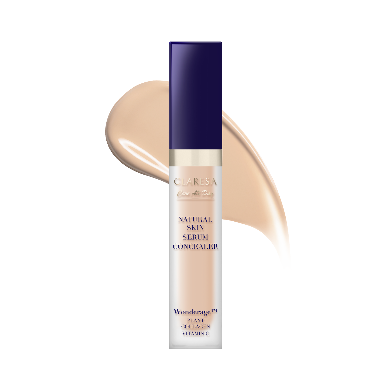 Claresa Care All Day Concealer-Serum cu finisaj natural 1W Light Warm