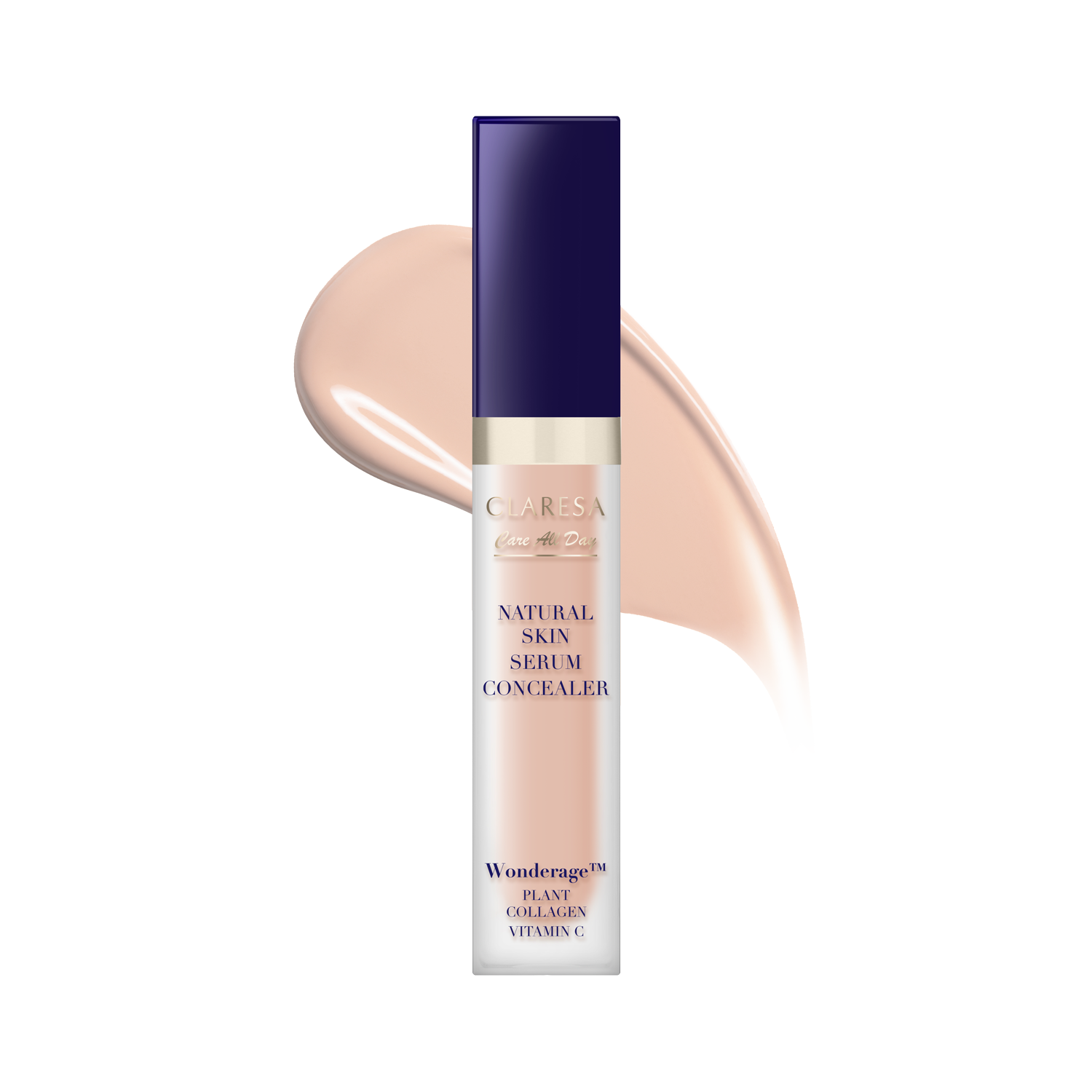 Claresa Care All Day Concealer-Serum cu finisaj natural 1P Peach