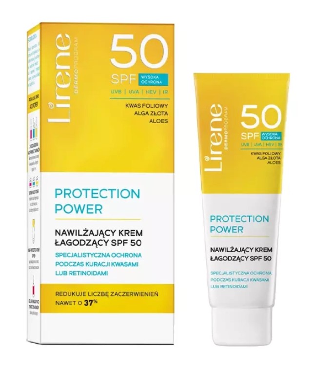 Lirene Protection Power Cremă hidratantă și calmantă SPF50 50ml