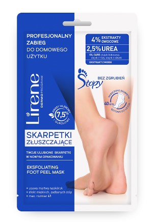 Șosete exfoliante pentru picioare Lirene