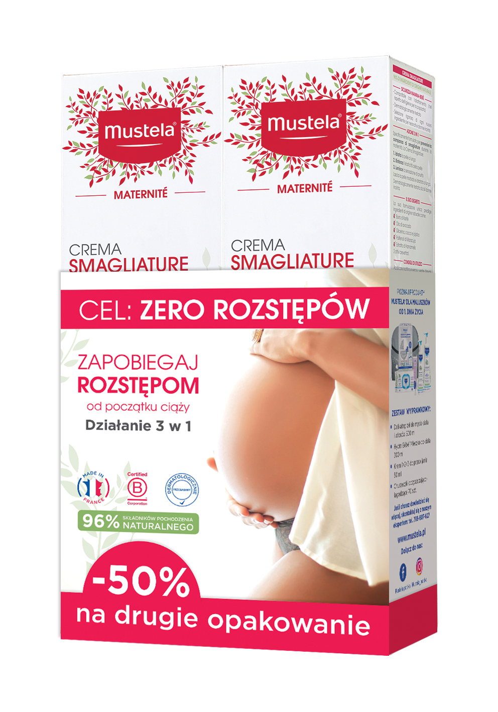 Mustela Maternite Crema pentru vergeturi Duopak 2x250ml