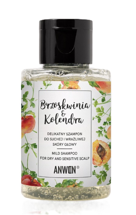 Anwen Șampon delicat cu piersică și coriandru 50ml