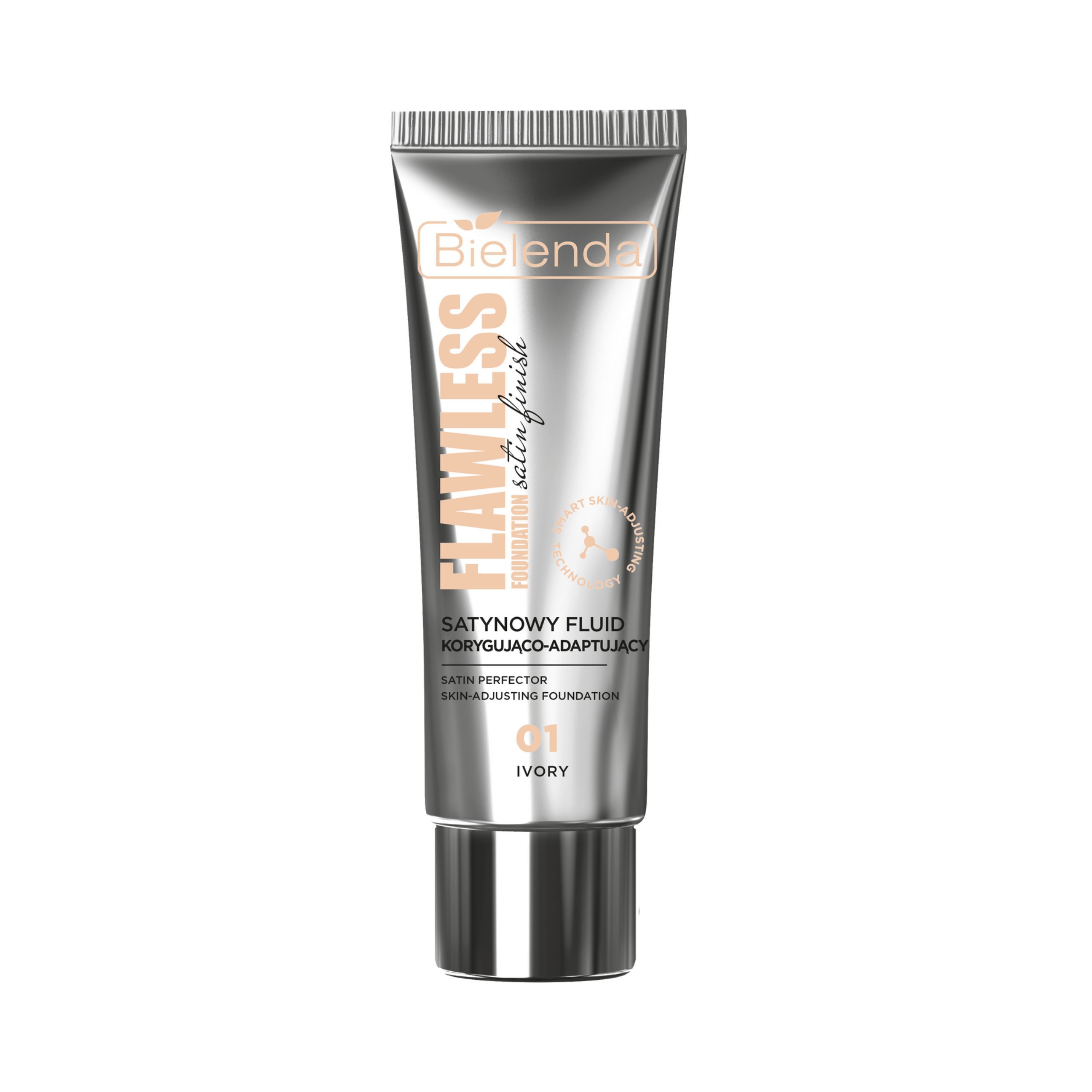 Bielenda Flawless Foundation Satin Correcting and Adapting Fluid 01 Ivory
