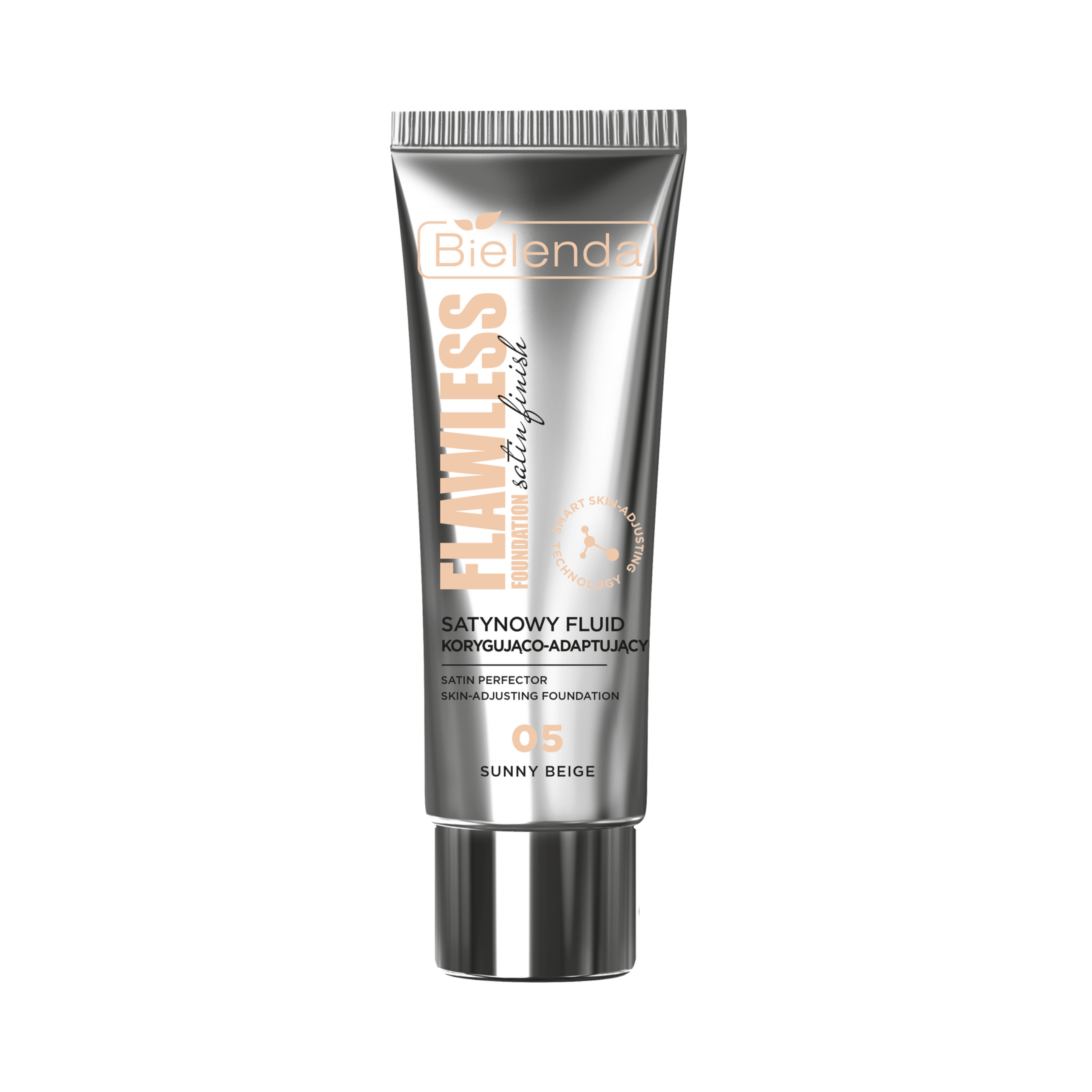 Bielenda Flawless Foundation Satin Correcting and Adapting Fluid 05 Sunny Beige