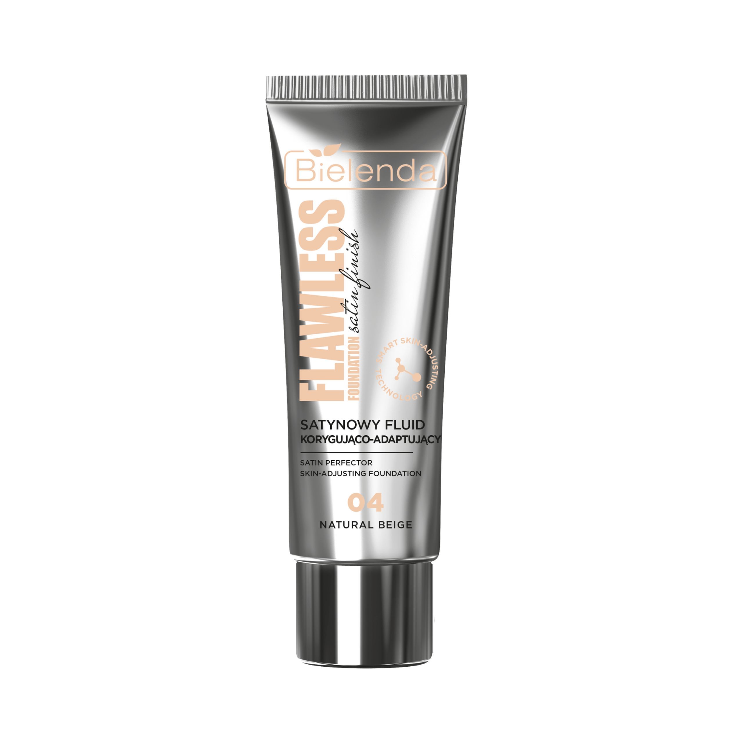 Bielenda Flawless Foundation Satin Correcting and Adapting Fluid 04 Natural Beige