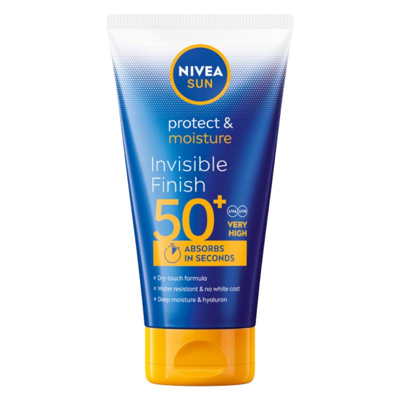 Loțiune de protecție solară NIVEA Sun Protect & Moisture Invisible Finish SPF50+ 150ml