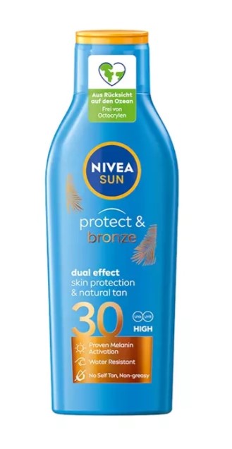 NIVEA Sun Protect & Bronze Natural Tan Activating Lotion SPF30 200ml