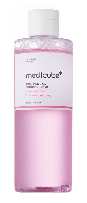 Medicube PDRN Pink Cica Soothing Toner Tonic facial hidratant și iluminator 250ml