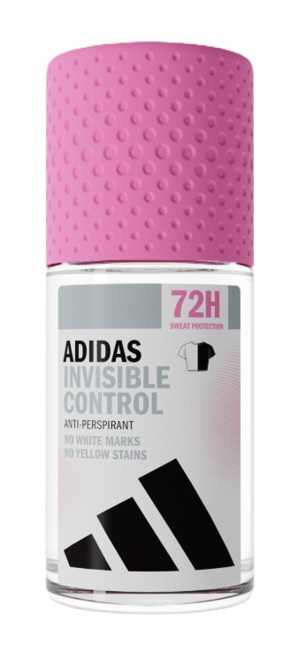 ADIDAS Invisible Control 72H Antiperspirant Roll-on pentru femei 50ml