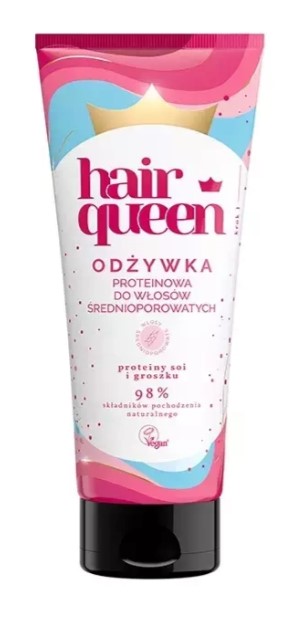 Hair Queen Balsam cu proteine pentru păr mediu-rugos 200ml
