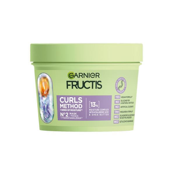 Mască de păr Garnier Fructis Curls Method Hydration Filling 370ml