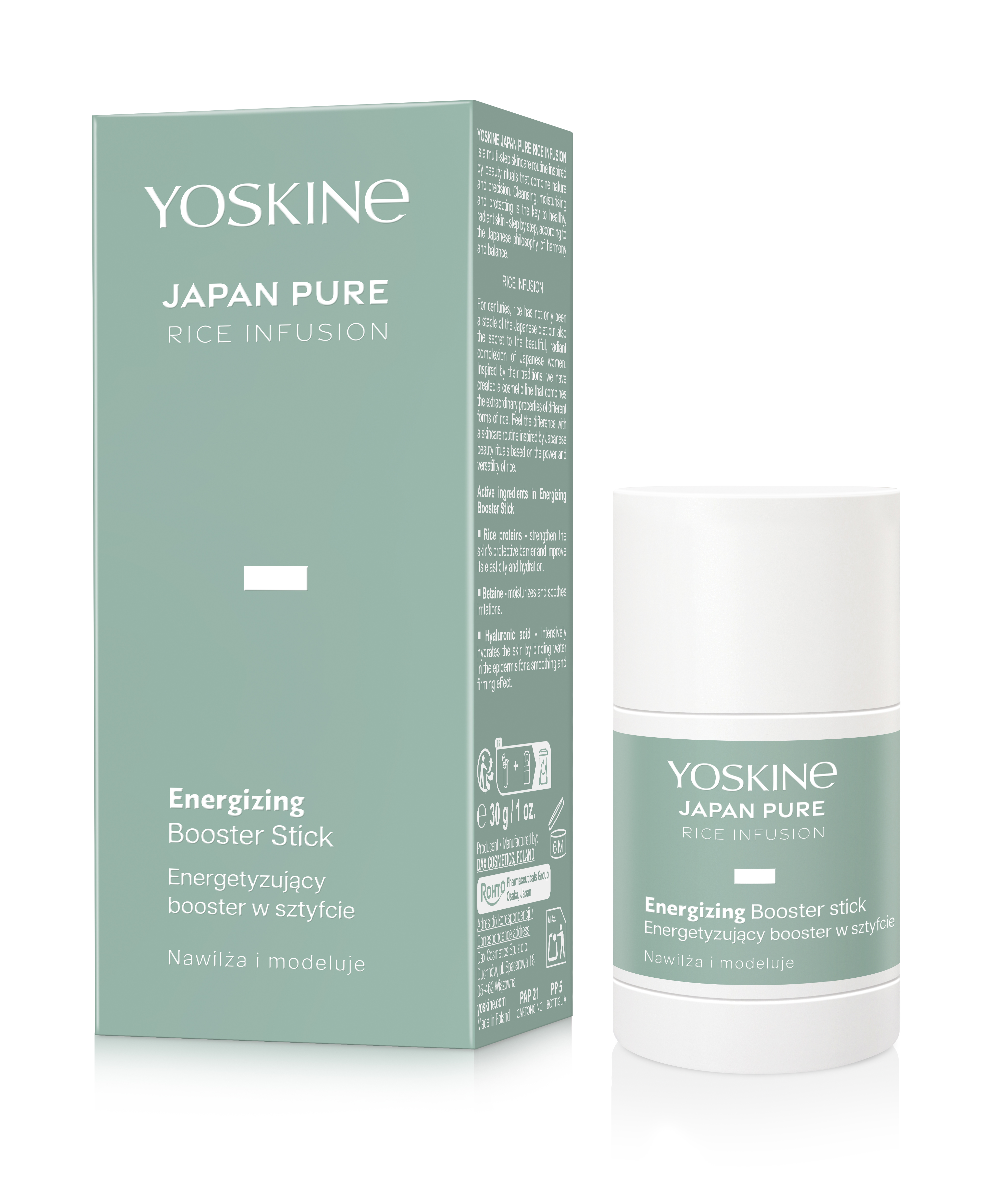 YOSKINE Japonia Pure Rice Infusion Energising Booster Stick 30g