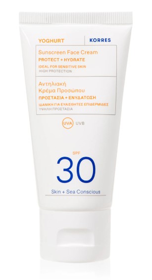 KORRES Cremă de protecție pentru față cu iaurt SPF30 50ml