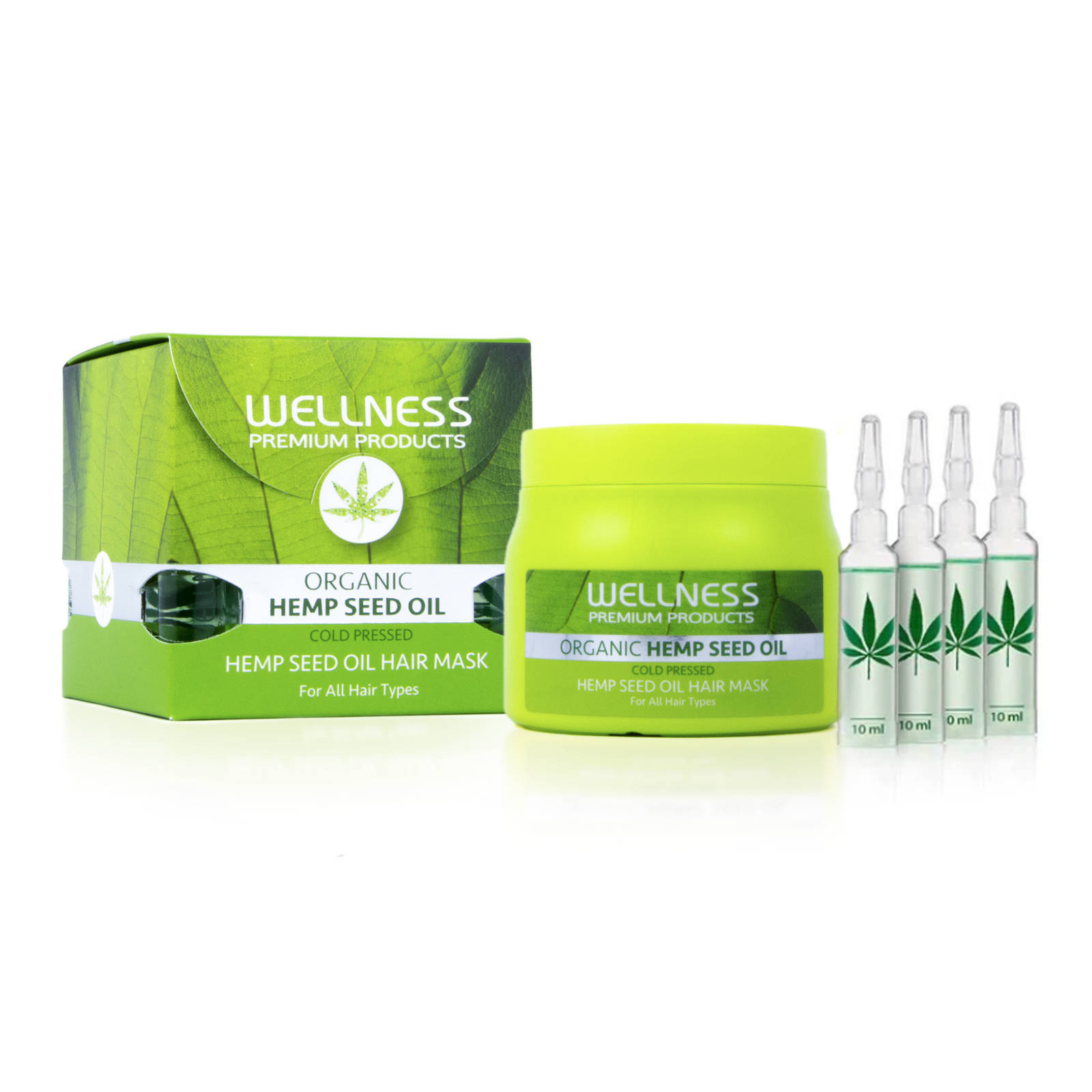 Wellness Mască intensivă de întărire a părului cu fiole 500ml