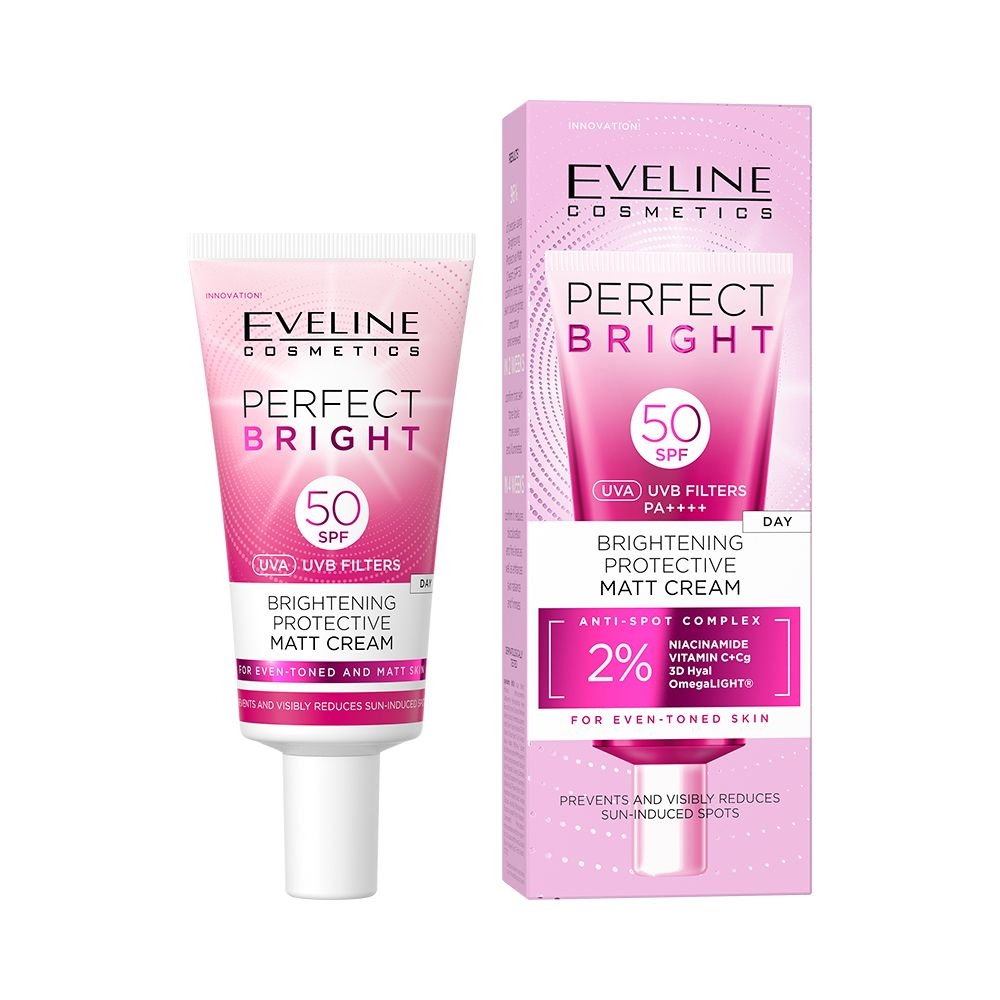 Eveline Perfect Bright Brightening Protective Mattifying Cream SPF50 30ml