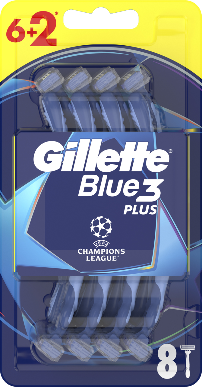 Aparat de ras Gillette Blue 3 Plus Comfort 8 bucăți