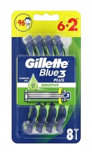 Aparat de ras Gillette Blue 3 Plus Sensitive 8 bucăți