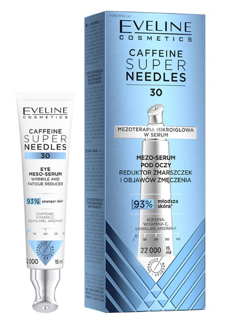 Eveline Caffeine Super Needles 30 Meso-Serum sub ochi 15ml