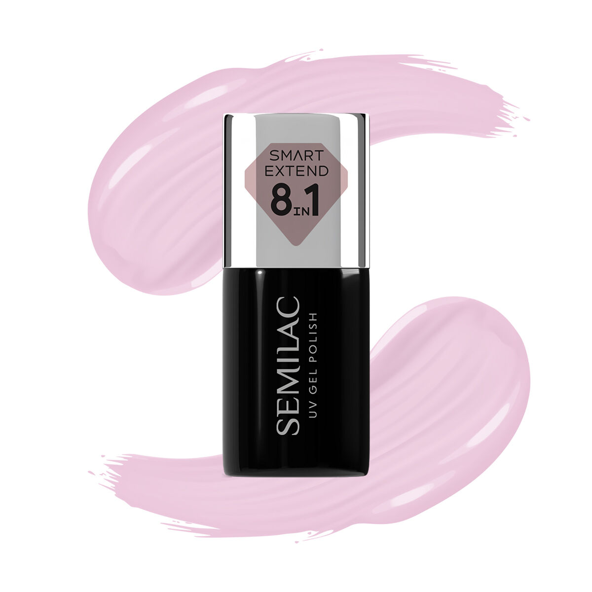 Lac hibrid Semilac Smart Extend 8in1 803 Delicate Pink
