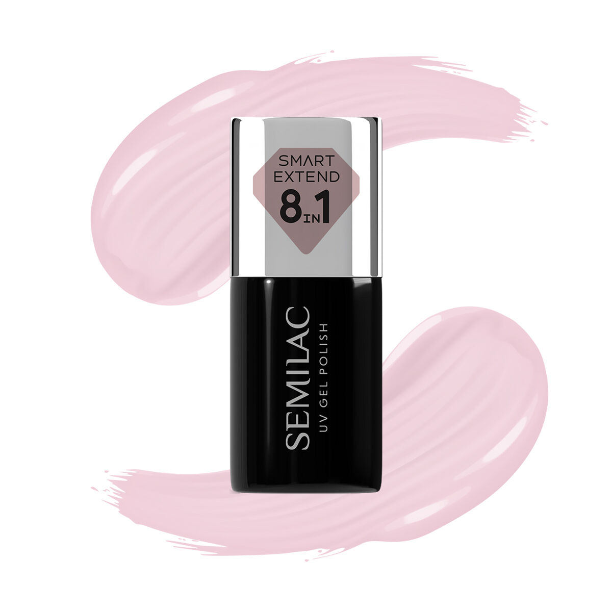Lac hibrid Semilac Smart Extend 8in1 809 Tender Pink