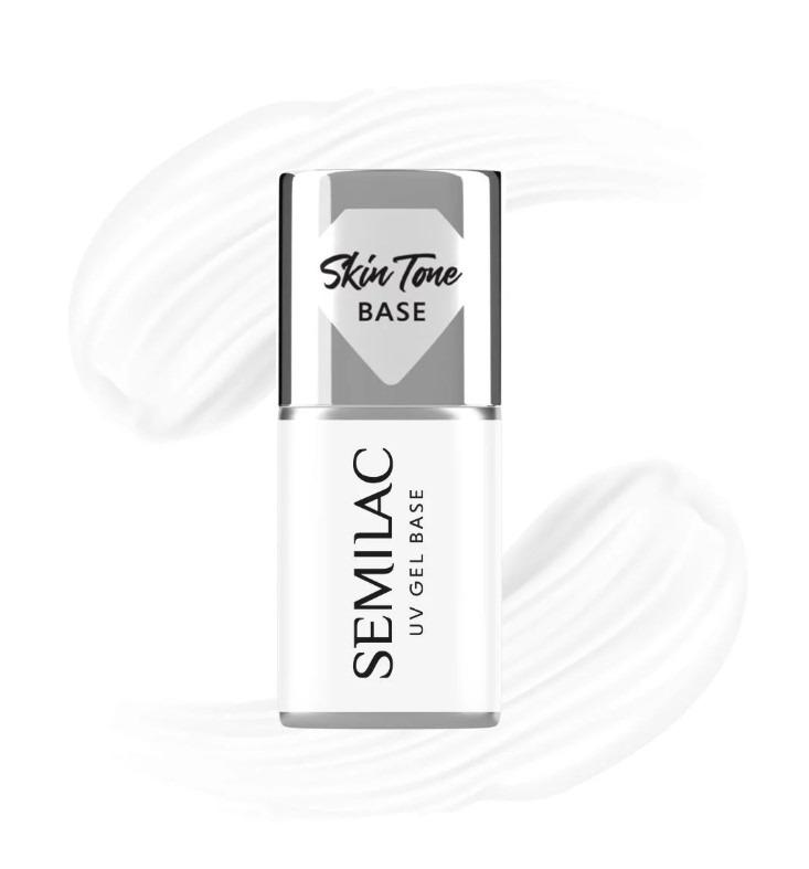 Semilac Skin Tone Cover Beige Hybrid Varnish Base Coconut Cream