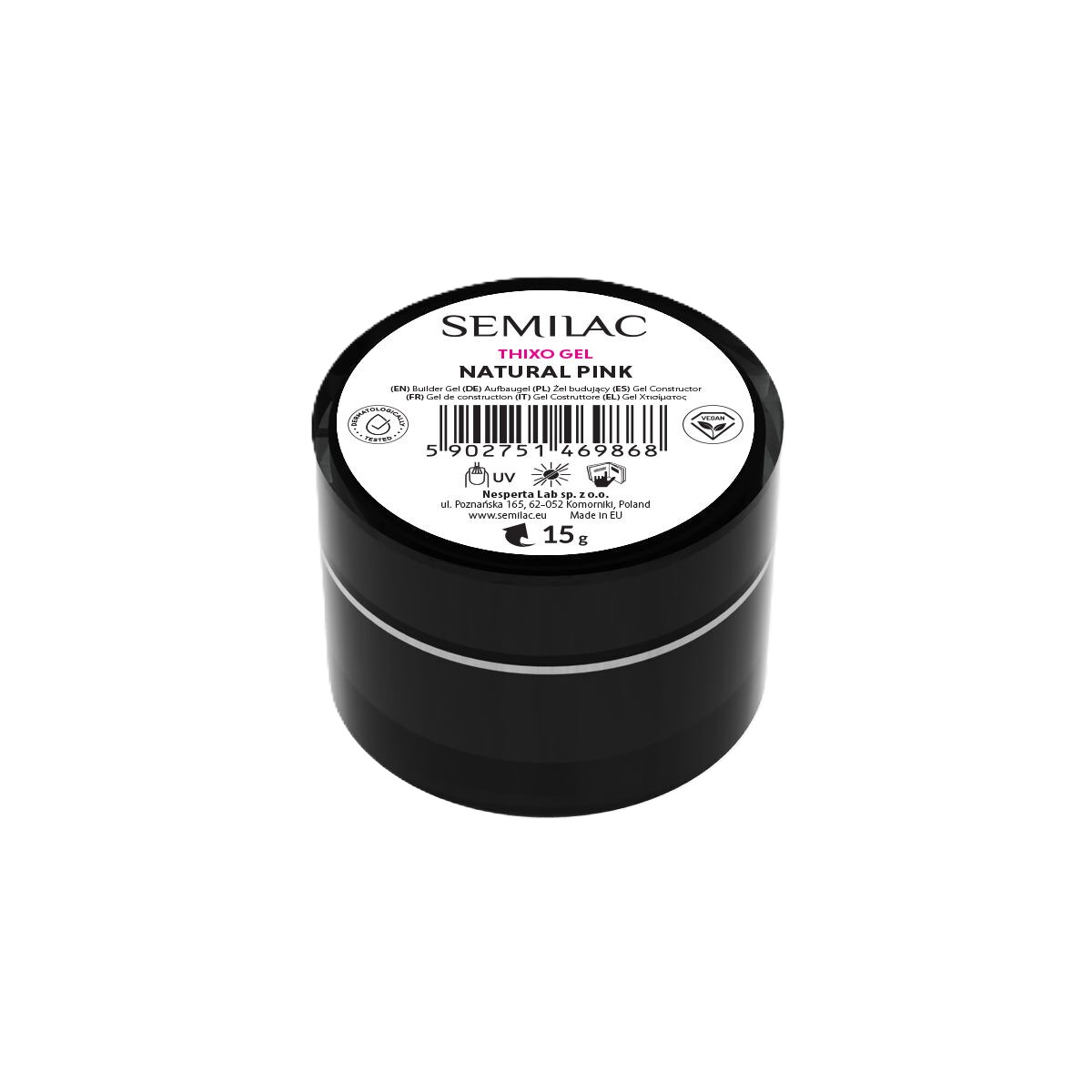 Semilac Thixo Gel Builder Natural Roz