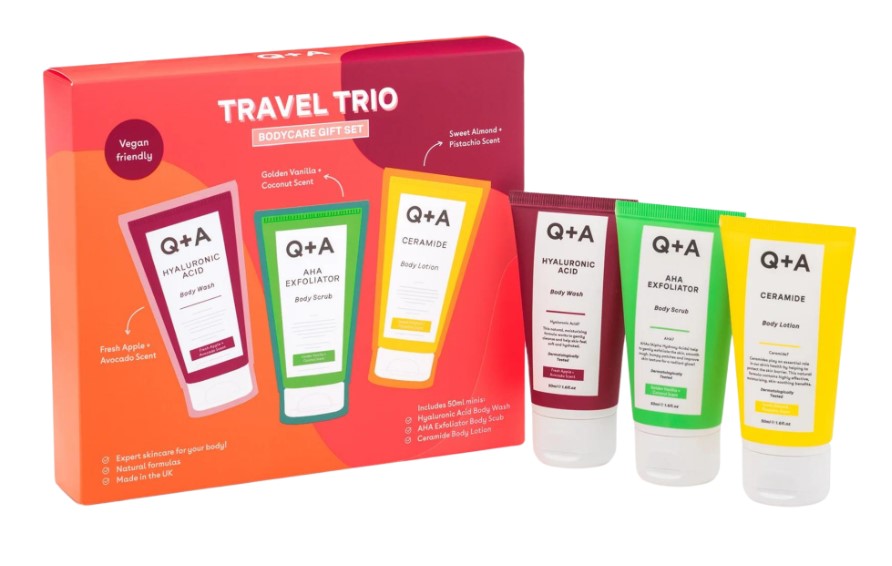 Q+A Travel Trio Body Care Set