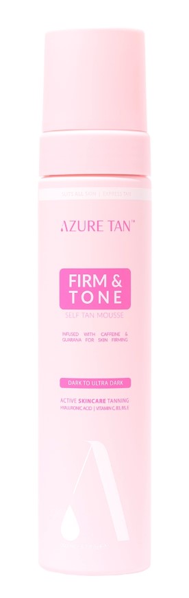Azure Tan Firm & Tone Mousse autobronzantă închisă la ultra închisă 200ml