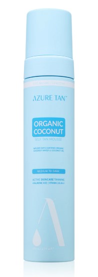 Azure Tan Organic Coconut Self-tanning Mousse Medium to Dark 200ml