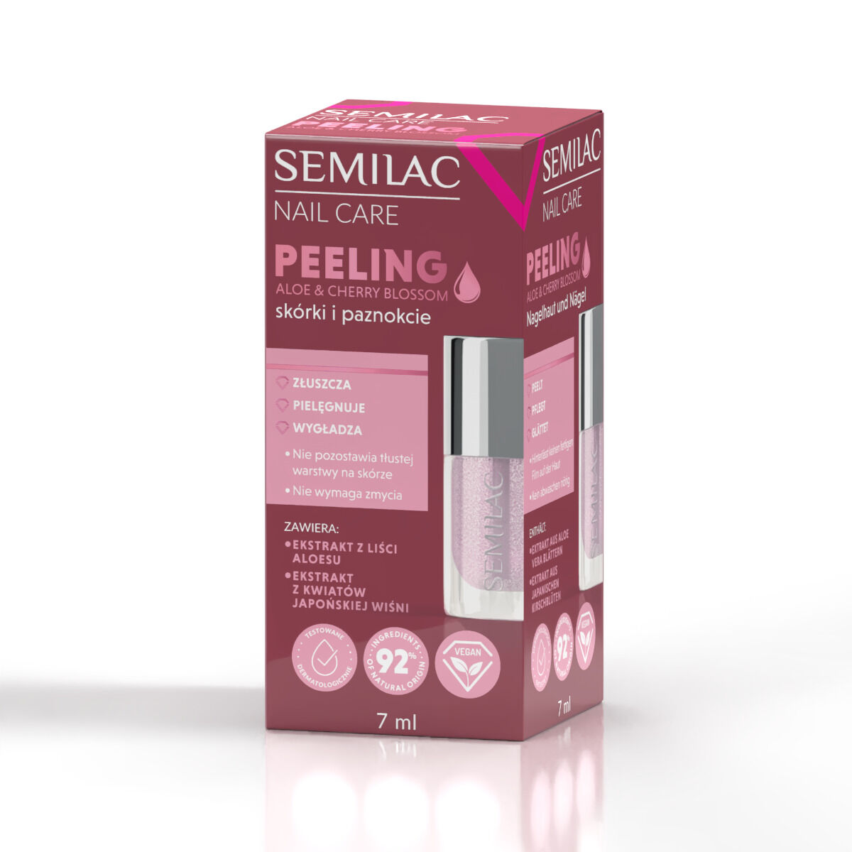 Semilac Peeling pentru cuticule și unghii Aloe și flori de cireș