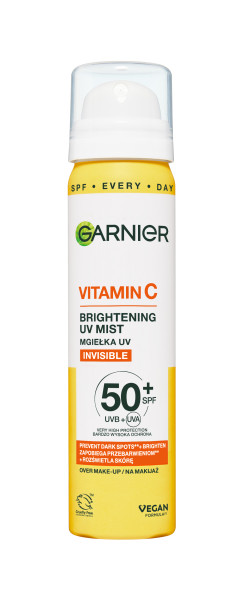 Brumă iluminatoare Garnier Vitamin C cu filtru SPF50+ 75ml
