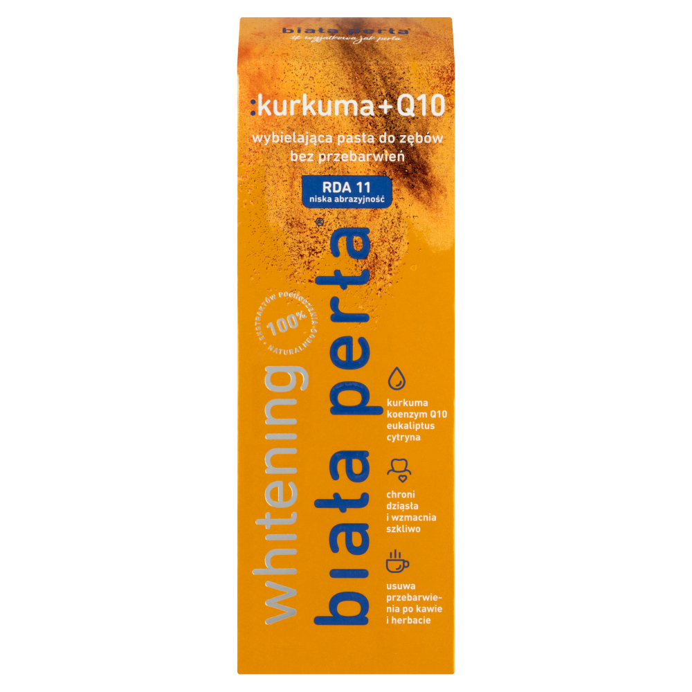 White Pearl Pastă de dinți de albire Turmeric + Coenzima Q10 75ml