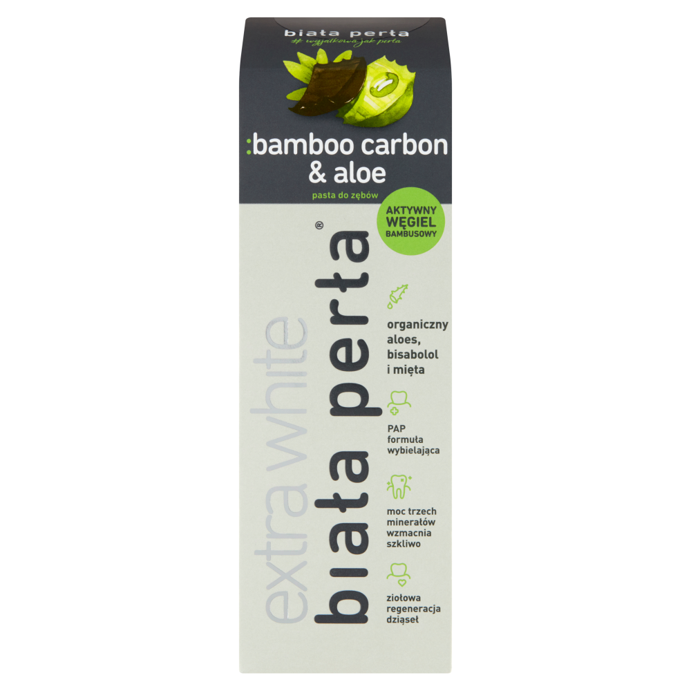 Pastă de dinți White Pearl Extra White cu cărbune de bambus activ 75ml