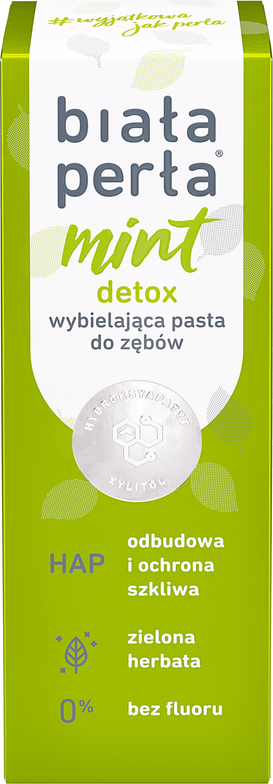 White Pearl Natural & White Pastă de dinți de albire Mint Detox 75ml