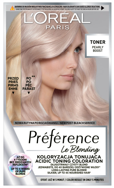 Loreal Preference Toning Hair Colour Pearly Boost