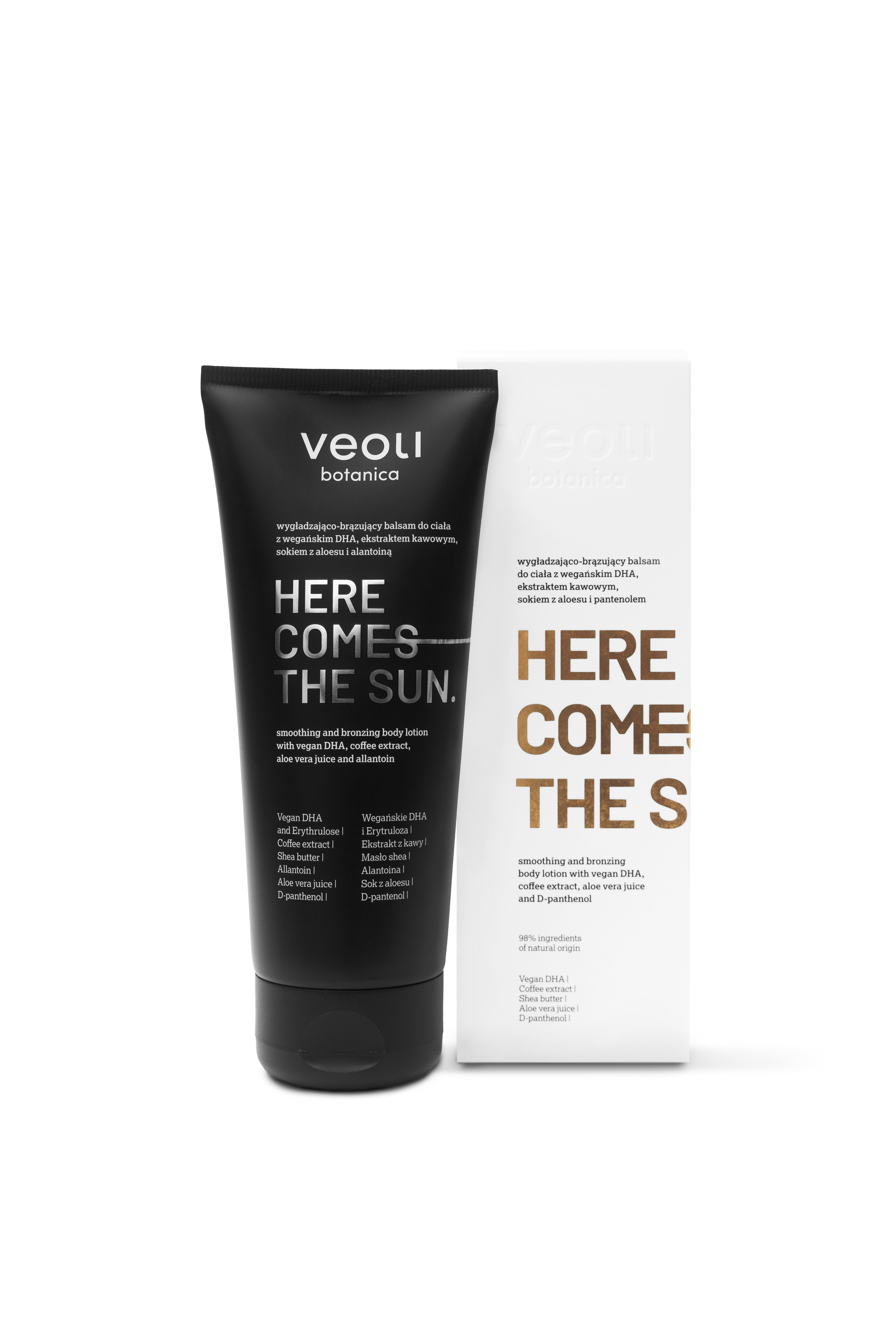 Veoli Botanica Here Comes The Sun Loțiune de corp netezitoare și bronzantă 200ml