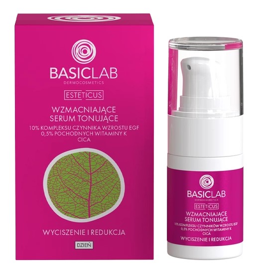 BasicLab Esteticus Enhancing Toning Serum Calming and Reducing 15ml