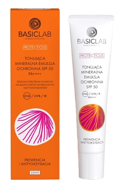 BasicLab Protecticus Toning Mineral Protective Emulsion SPF50 PA++++ 40ml