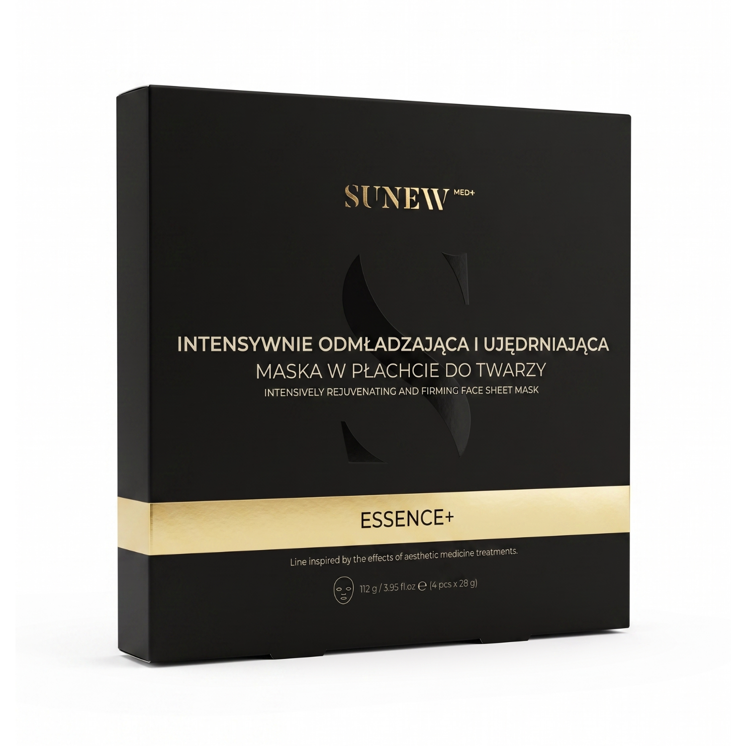SunewMed+ ESSENCE+ Intensywnie Odmładzająca i Ujędrniająca Maska w Płachcie do Twarzy 4szt
