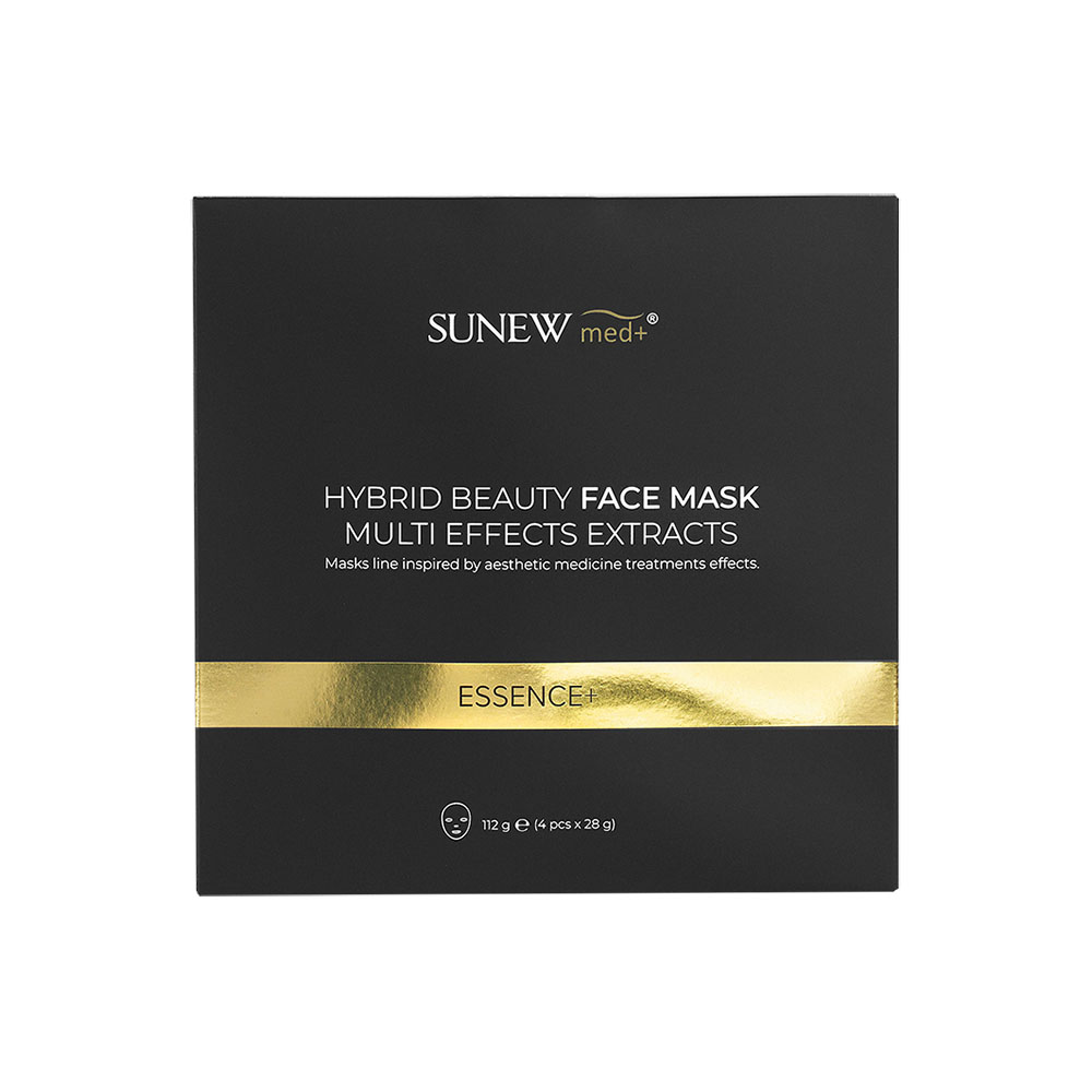 Sunew Med+ Essence+ Mască hibridă cu peptide și mucus de melc 4 bucăți