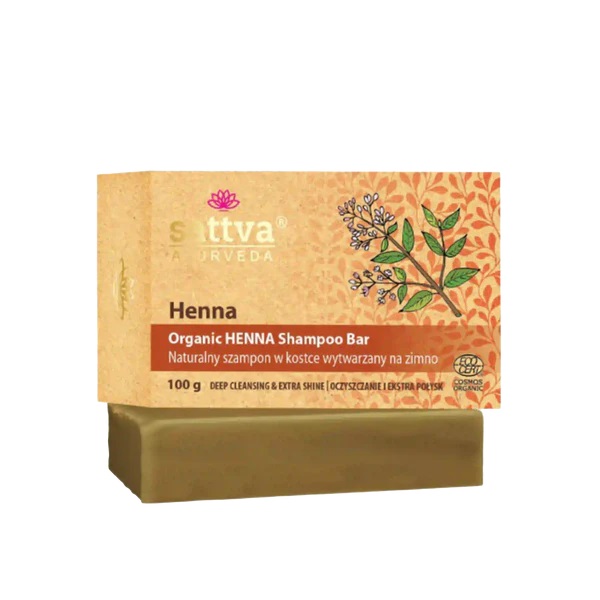 Sattva Organic Henna Natural Shampoo Bar 100g
