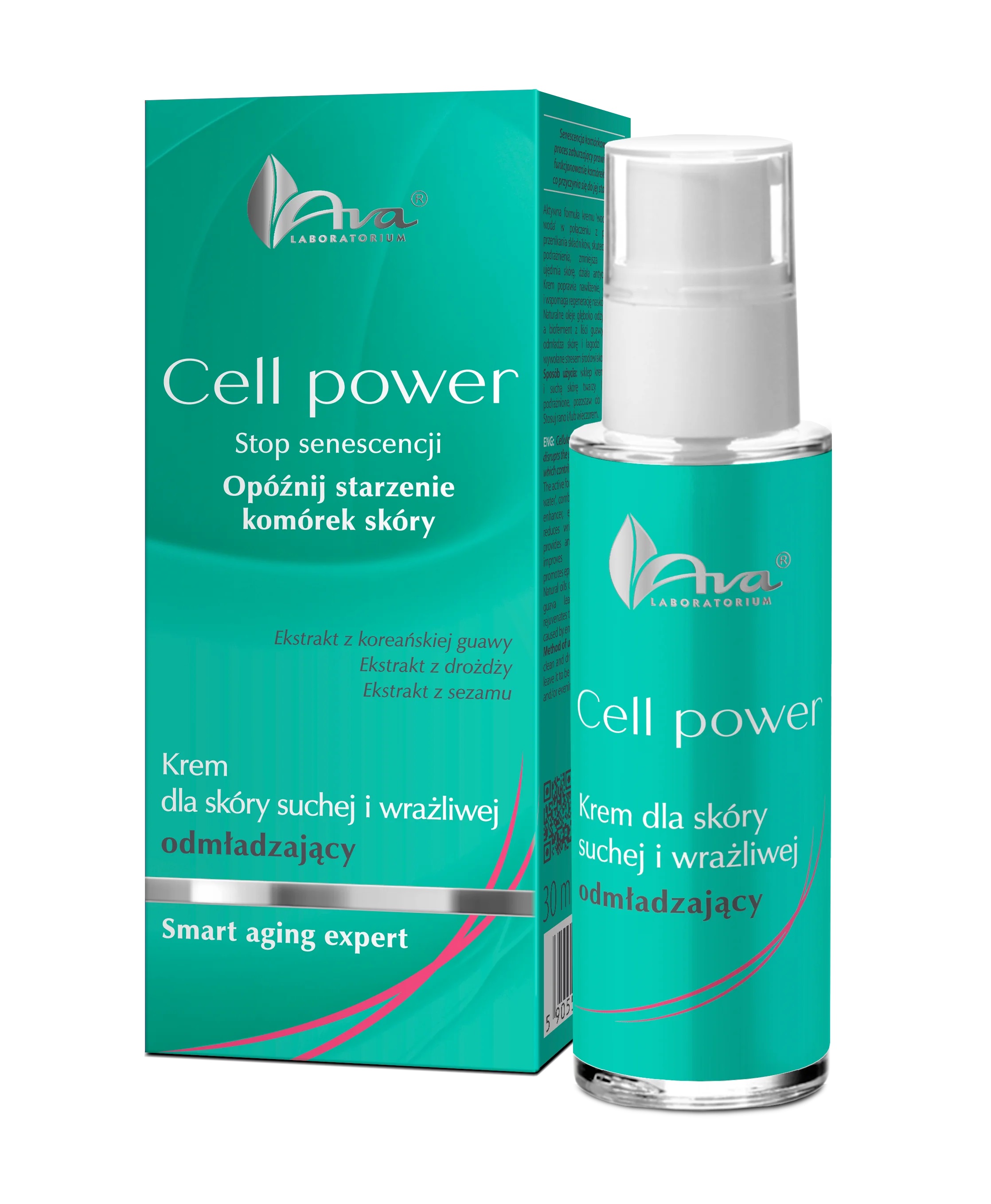 AVA Cell Power Rejuvenating Cream pentru piele uscată și sensibilă 30ml
