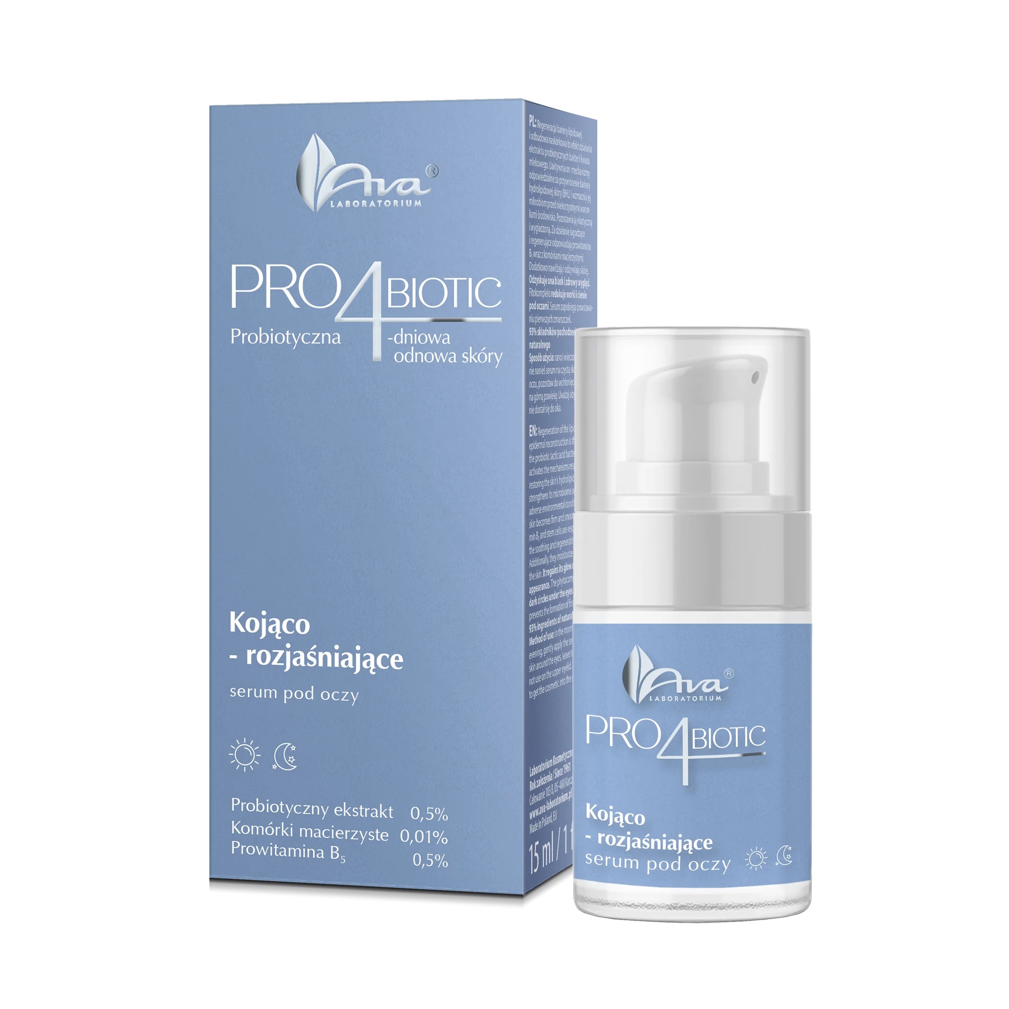 AVA Pro4Biotic Soothing and Brightening Eye Serum 15ml
