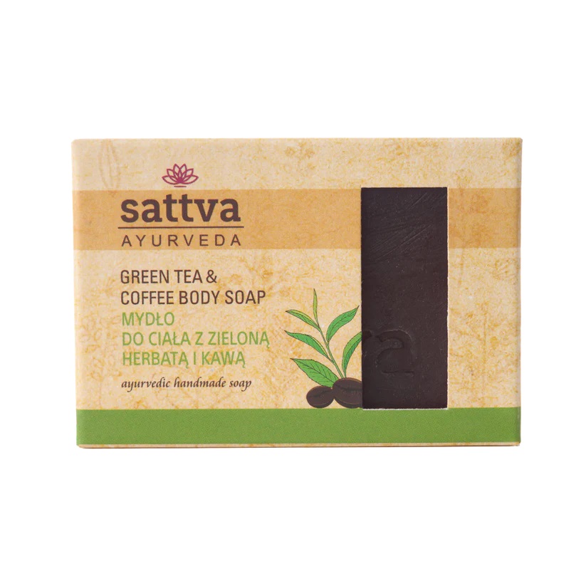 Sattva Săpun de corp cu ceai verde și cafea 125g