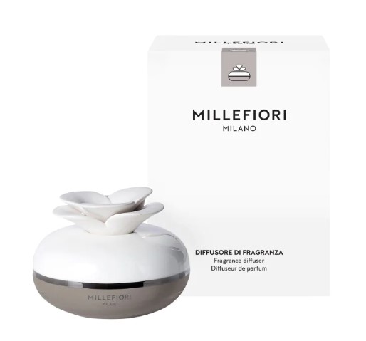 Difuzor de parfum Millefiori Milano Flower Gri deschis