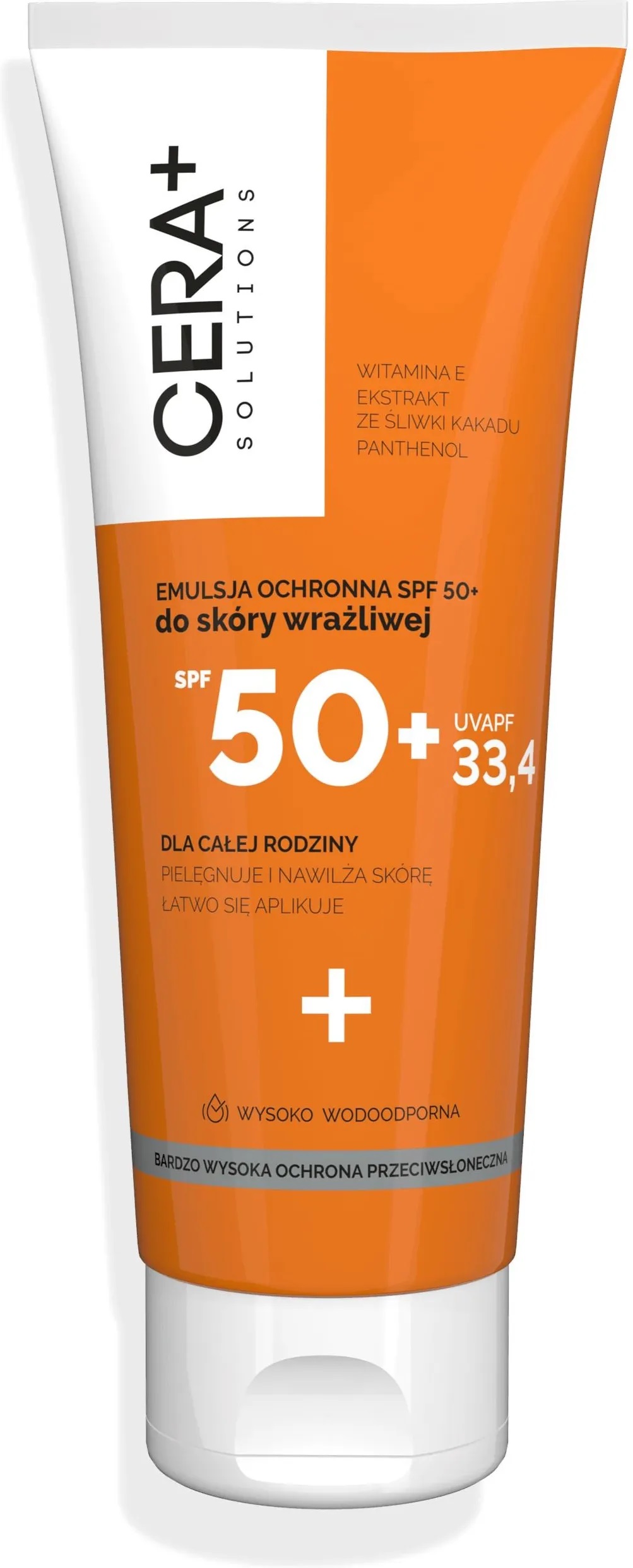CERA+ Solutions Emulsie protectoare SPF50+ pentru piele sensibilă 200ml