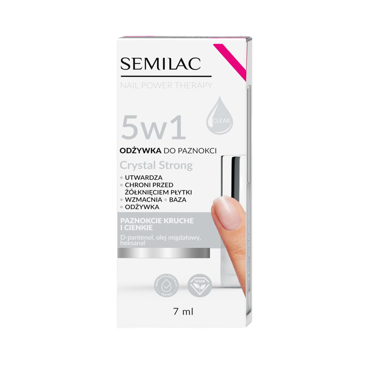 Semilac Nail Conditioner 5in1 Crystal Strong