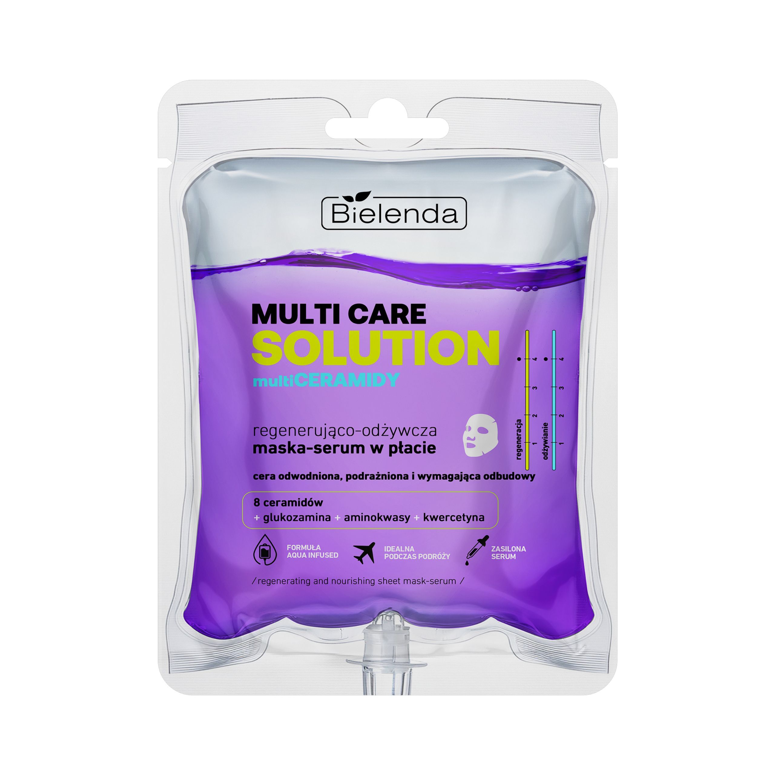 Bielenda Multi Care Solution Mască-serum regenerantă și hrănitoare în tampon