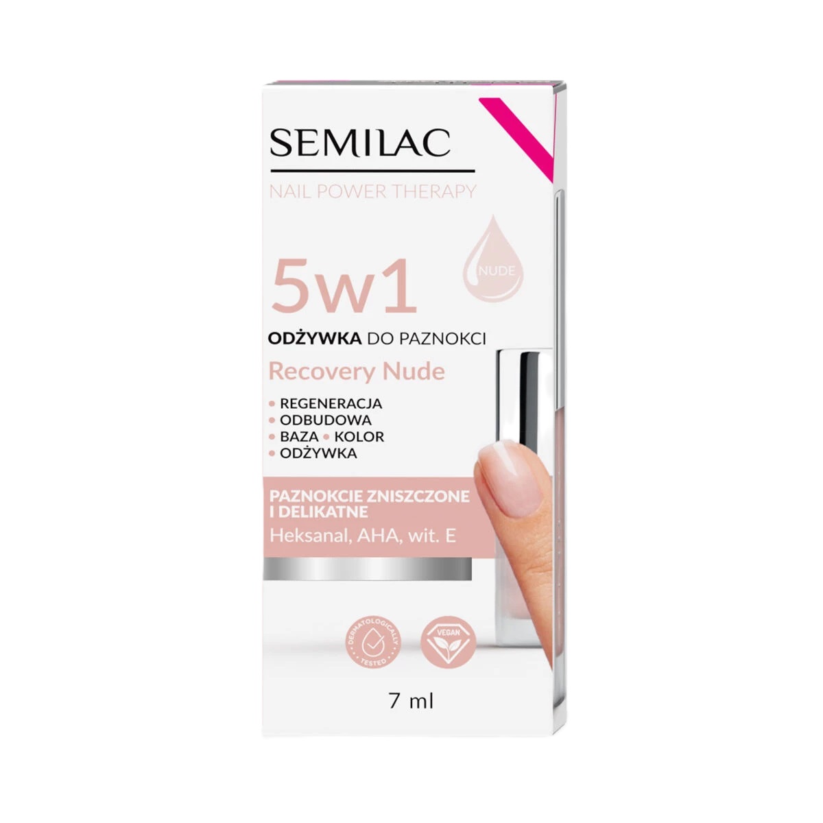 Semilac Nail Conditioner 5in1 Recuperare Nude